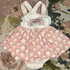 Serendipity Pink Rainbow Dress 9 months